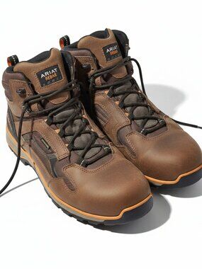 Ariat Terrain Boots Men's 10 D Brown Leather‎ 10002183 Hiking Outdoor Work